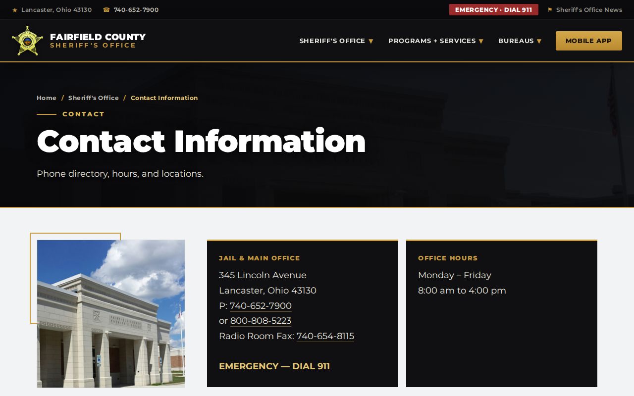 Violet Township neighbors Sheriff and substation contact information